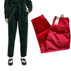 New Women’s Scotch & Soda Daisy High Rise Straight Leg Paper Bag Pant Size L/30